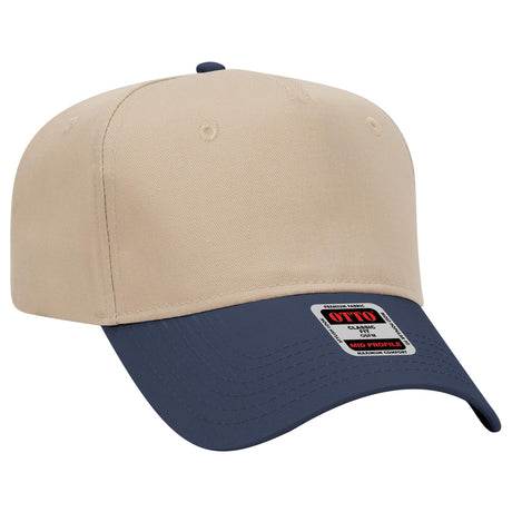 OTTO CAP 5 Panel Mid Profile Baseball Cap OTTO 31-069