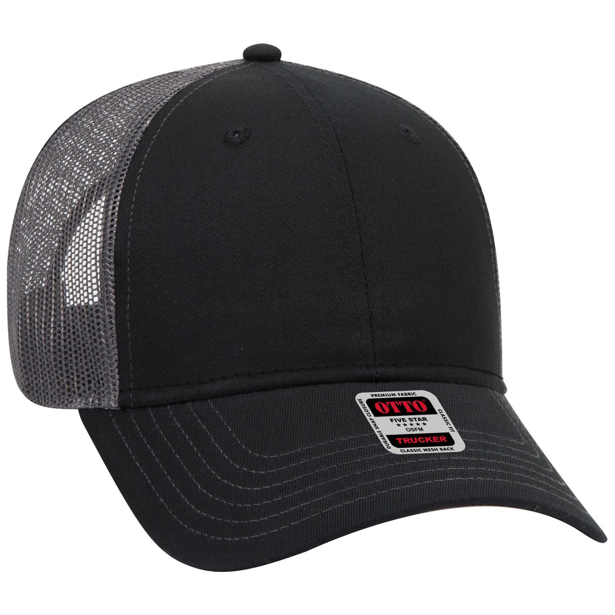 OTTO CAP 6 Panel Low Profile Mesh Back Trucker Hat OTTO 83-1239