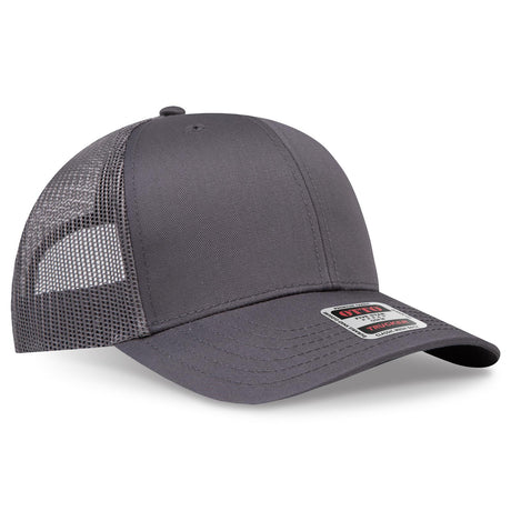 OTTO CAP 6 Panel Mid Profile Mesh Back Trucker Hat OTTO 112-1