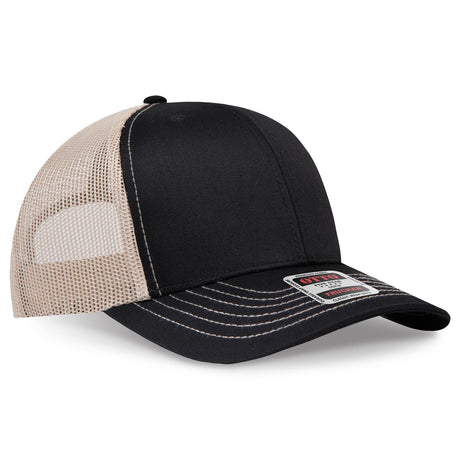 OTTO CAP 6 Panel Mid Profile Mesh Back Trucker Hat OTTO 112-1