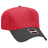OTTO CAP 5 Panel Mid Profile Baseball Cap OTTO 31-069 Otto Cap 0302 - Blk/Red OSFM - Adult