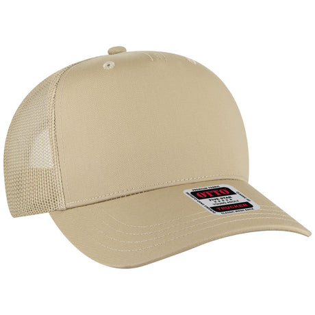 OTTO CAP 5 Panel Mid Profile Mesh Back Trucker Hat OTTO 32-285