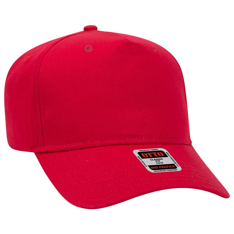 OTTO CAP 5 Panel Mid Profile Baseball Cap OTTO 31-538