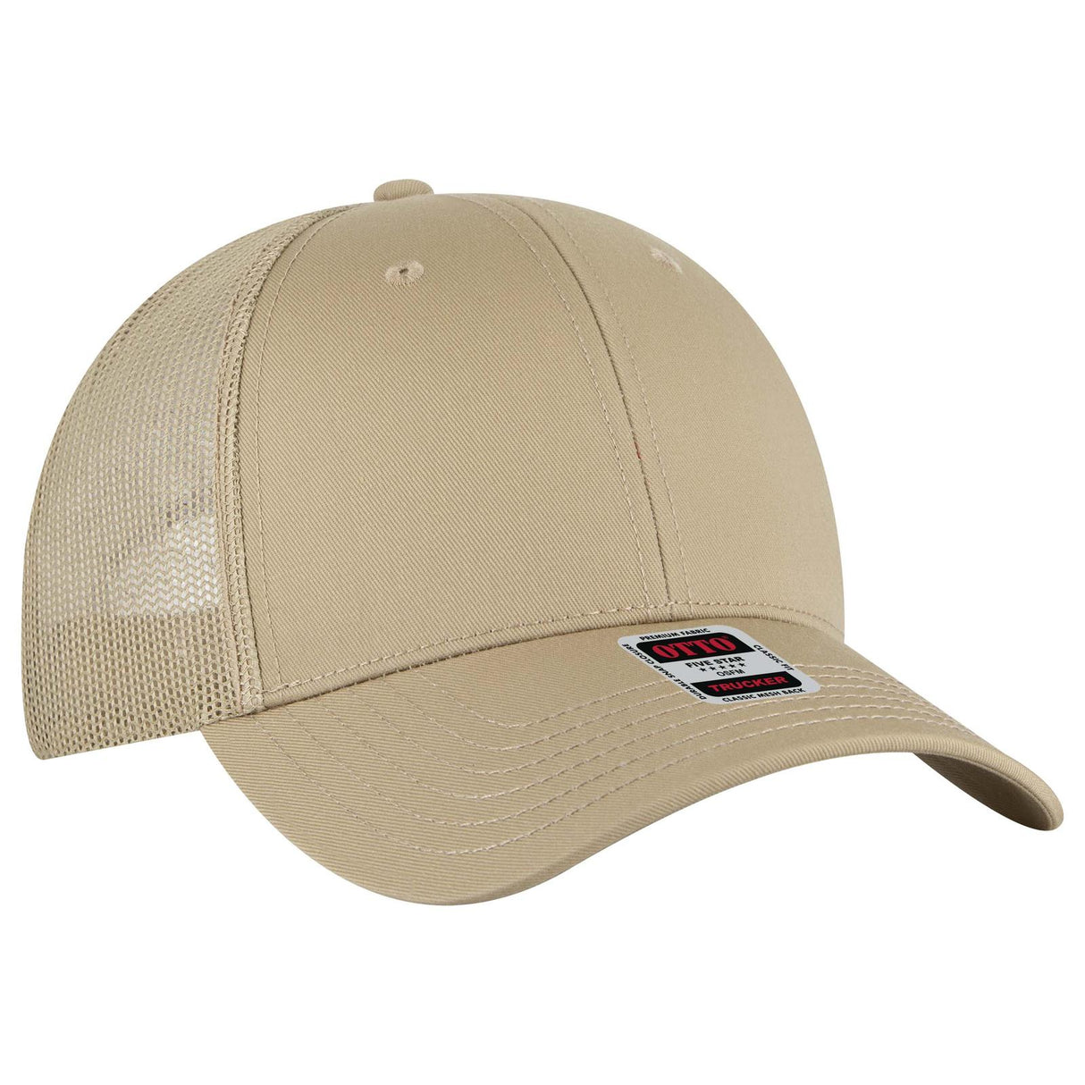 OTTO CAP 6 Panel Low Profile Mesh Back Trucker Hat OTTO 83-1239