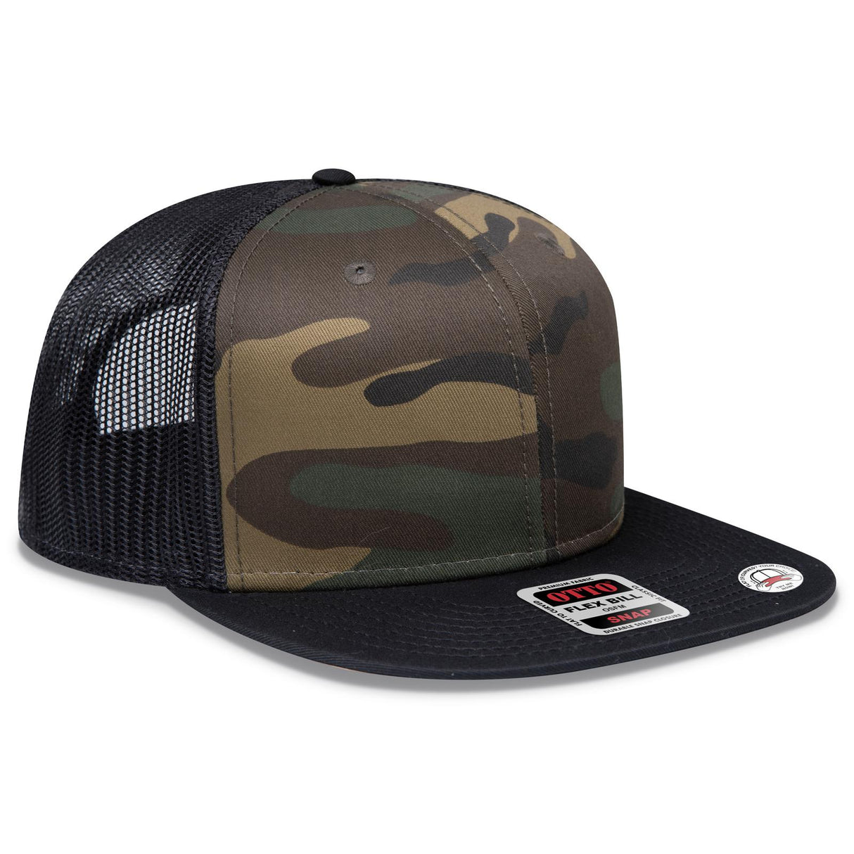 OTTO CAP "OTTO SNAP" 6 Panel Pro Style Mesh Back Trucker Snapback Hat OTTO 141-1070