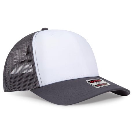OTTO CAP Seamless 6 Panel Mid Profile Mesh Back Trucker Hat OTTO 1120-1