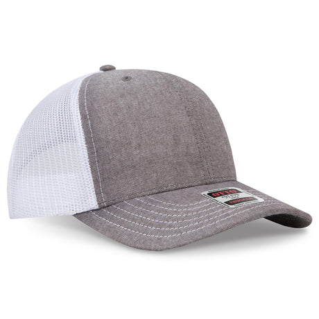 OTTO CAP 6 Panel Mid Profile Mesh Back Trucker Hat OTTO 112-1