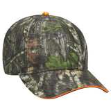 OTTO CAP Mossy Oak Camouflage Sandwich Visor 6 Panel Low Profile Baseball Cap OTTO 171-1294