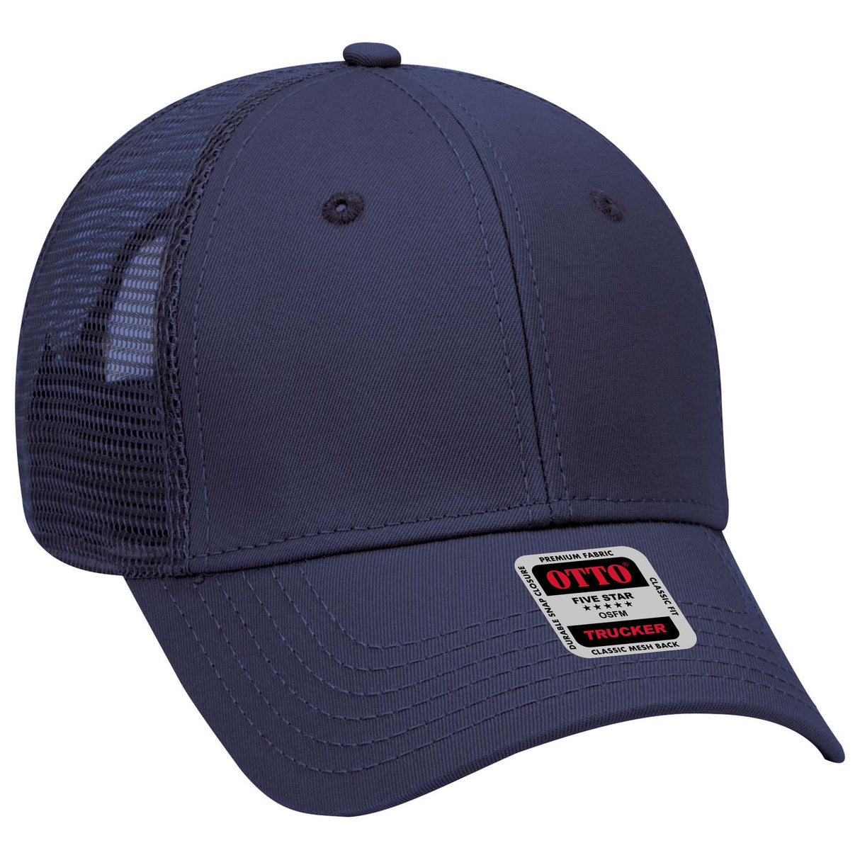 OTTO CAP 6 Panel Low Profile Mesh Back Trucker Hat OTTO 83-942