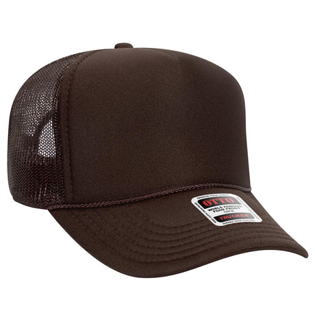 OTTO Cap 32-467 5-Panel Mid-Profile Foam Trucker Hat | Wholesale Foam Snapback