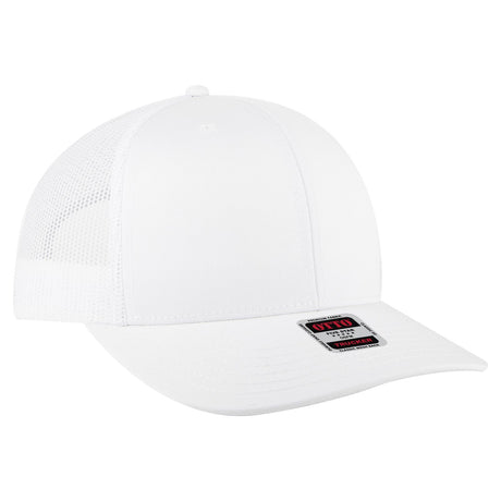 OTTO CAP 6 Panel Mid Profile Mesh Back Trucker Hat OTTO 112-1