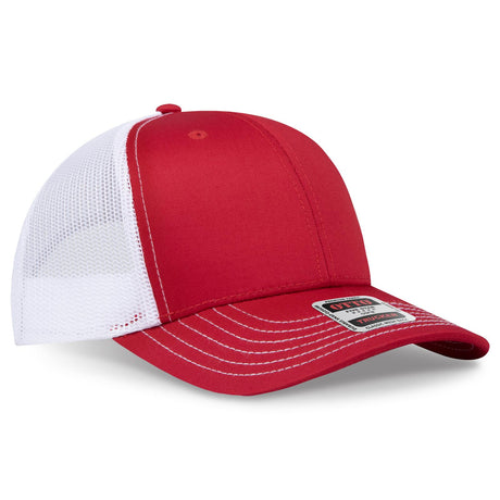 OTTO CAP 6 Panel Mid Profile Mesh Back Trucker Hat OTTO 112-1