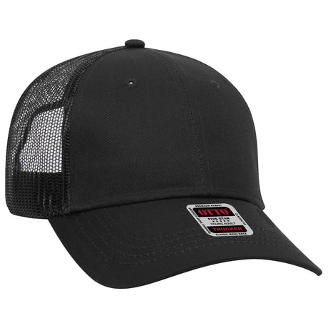 OTTO CAP 6 Panel Low Profile Mesh Back Trucker Hat OTTO 83-473