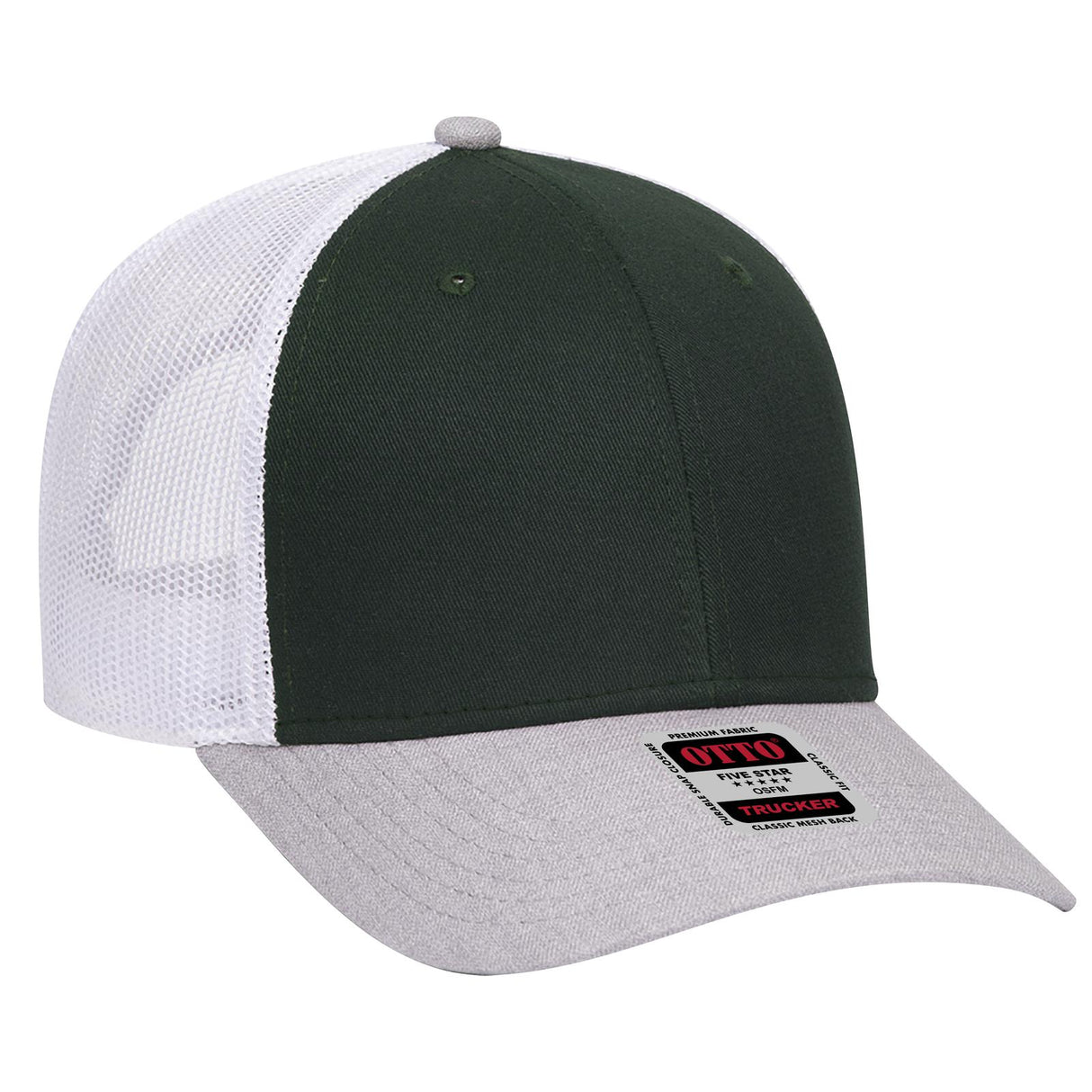 OTTO CAP 6 Panel Low Profile Mesh Back Trucker Hat OTTO 83-1239