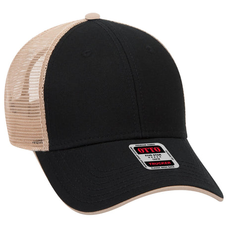 OTTO CAP 6 Panel Low Profile Mesh Back Trucker Hat OTTO 122-945