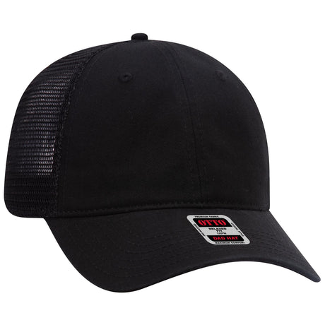 OTTO CAP 6 Panel Low Profile Mesh Back Trucker Dad Hat OTTO 121-858