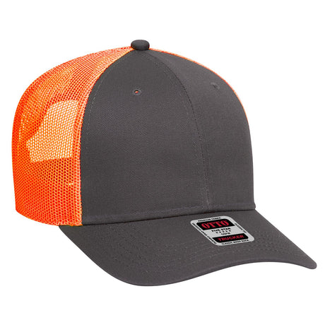 OTTO CAP 6 Panel Low Profile Mesh Back Trucker Hat OTTO 83-473