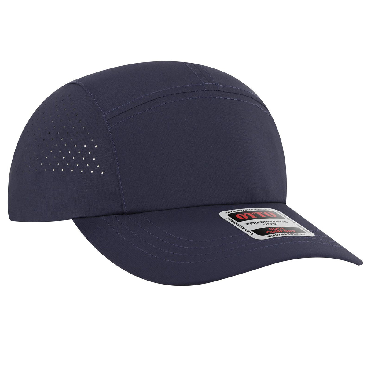 OTTO CAP 5 Panel Running Hat w/ Elastic Soft Visor OTTO 133-1