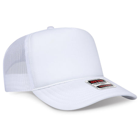 OTTO CAP 5 Panel High Crown Mesh Back Trucker Hat OTTO 3932-1