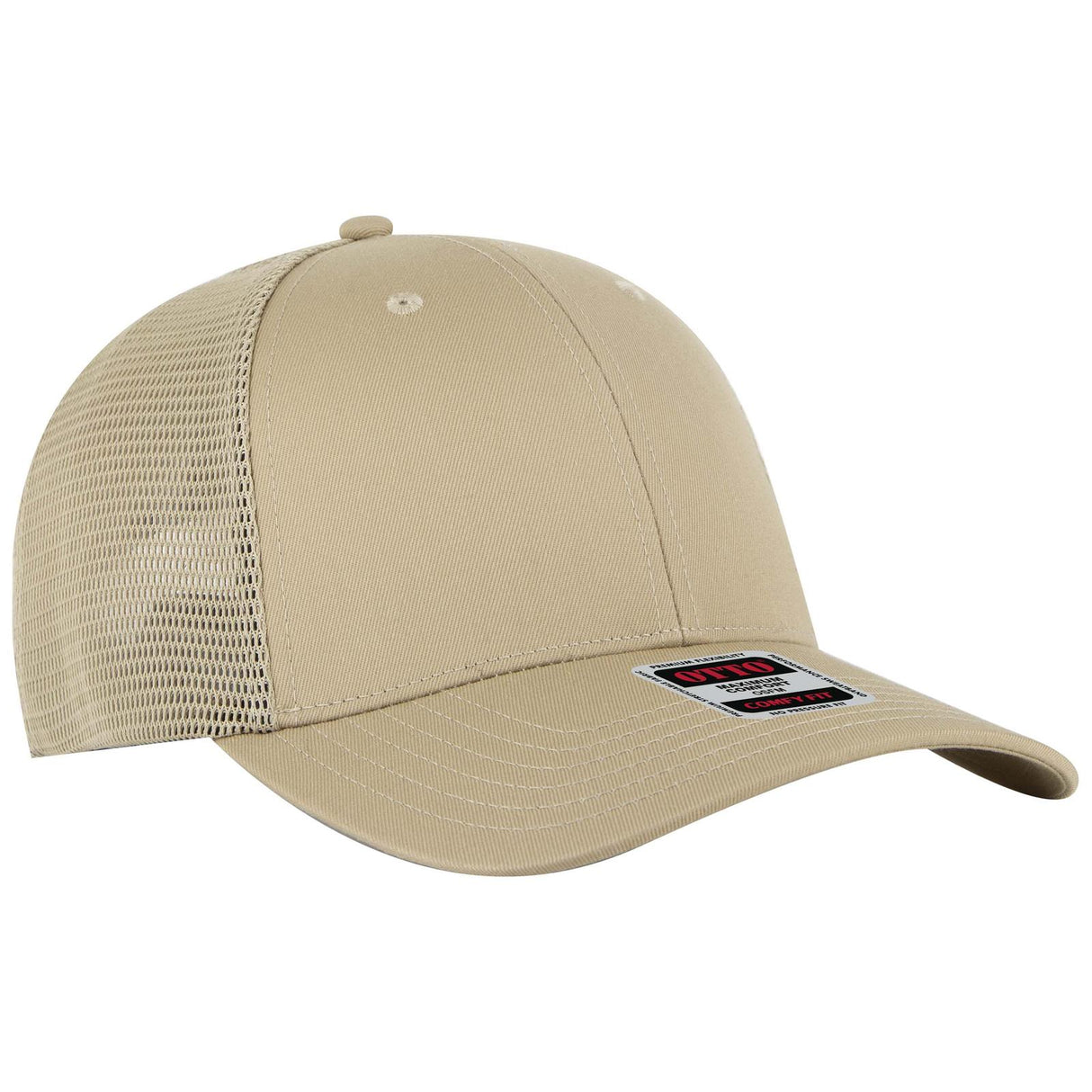 OTTO CAP "OTTO COMFY FIT" 6 Panel Low Profile Mesh Back Trucker Hat OTTO 83-2