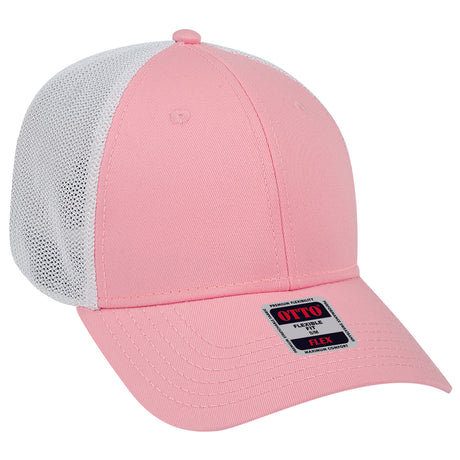 OTTO CAP "OTTO FLEX" Fitted 6 Panel Low Profile Mesh Back Trucker Hat OTTO 135-1230