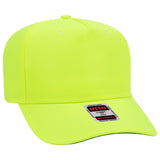 OTTO CAP 5 Panel Mid Profile Baseball Cap OTTO 31-069 Otto Cap 040 - N. Yellow OSFM - Adult