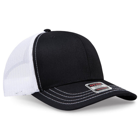 OTTO CAP 6 Panel Mid Profile Mesh Back Trucker Hat OTTO 112-1