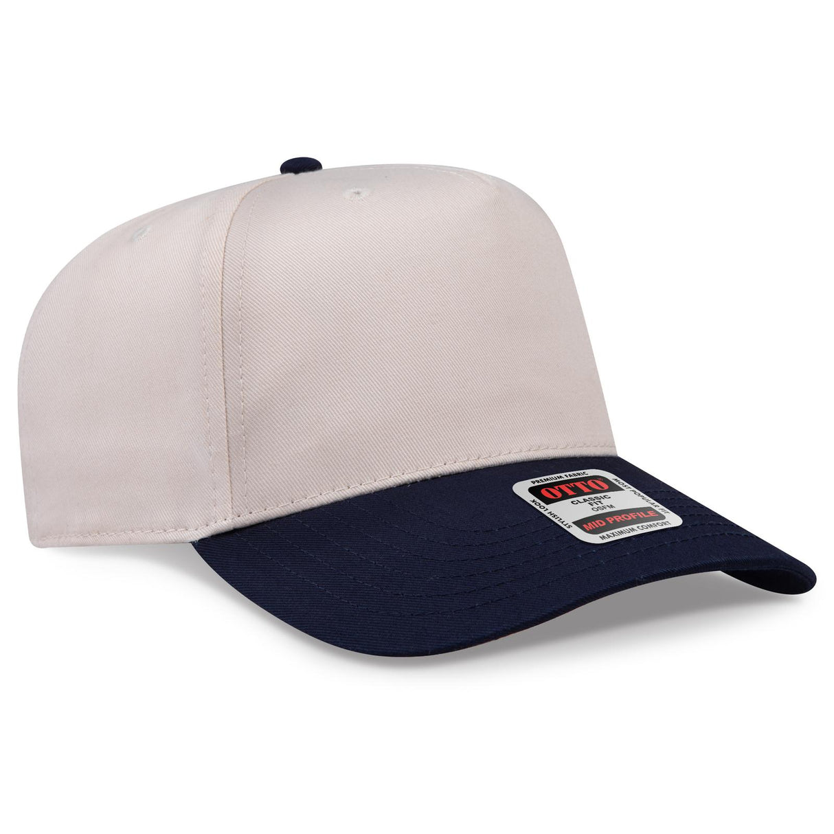OTTO CAP 5 Panel Mid Profile Baseball Cap OTTO 31-069