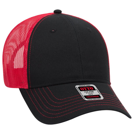 OTTO CAP 6 Panel Low Profile Mesh Back Trucker Hat OTTO 83-1239