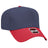 OTTO CAP 5 Panel Mid Profile Baseball Cap OTTO 31-069 Otto Cap 0204 - Red/Nvy OSFM - Adult