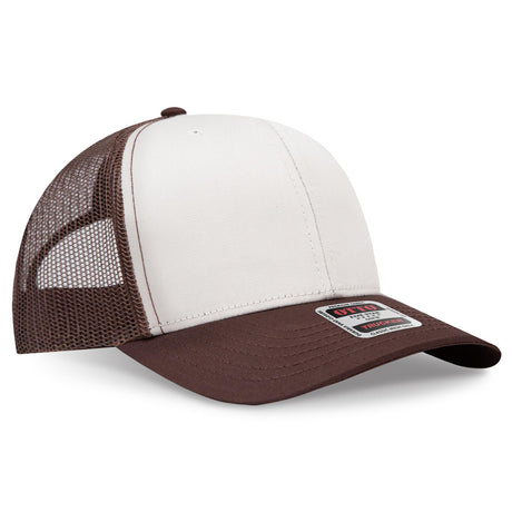 OTTO CAP 6 Panel Mid Profile Mesh Back Trucker Hat OTTO 112-1