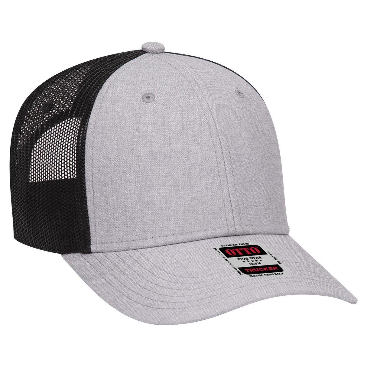OTTO CAP 6 Panel Low Profile Mesh Back Trucker Hat OTTO 83-1239