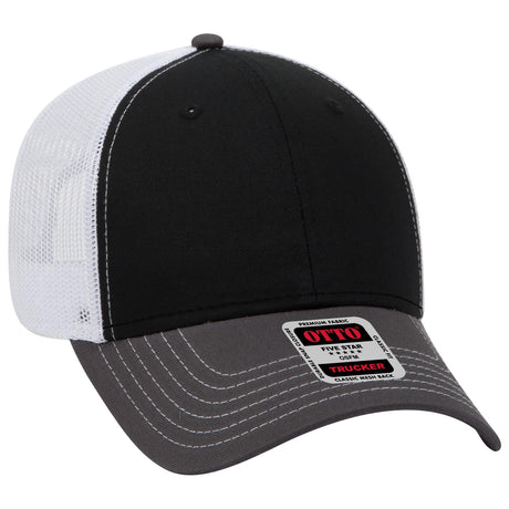 OTTO CAP 6 Panel Low Profile Mesh Back Trucker Hat OTTO 83-1239