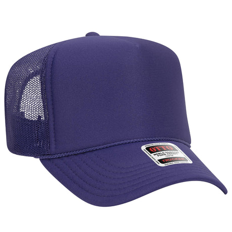 OTTO CAP 5 Panel High Crown Mesh Back Trucker Hat OTTO 39-165