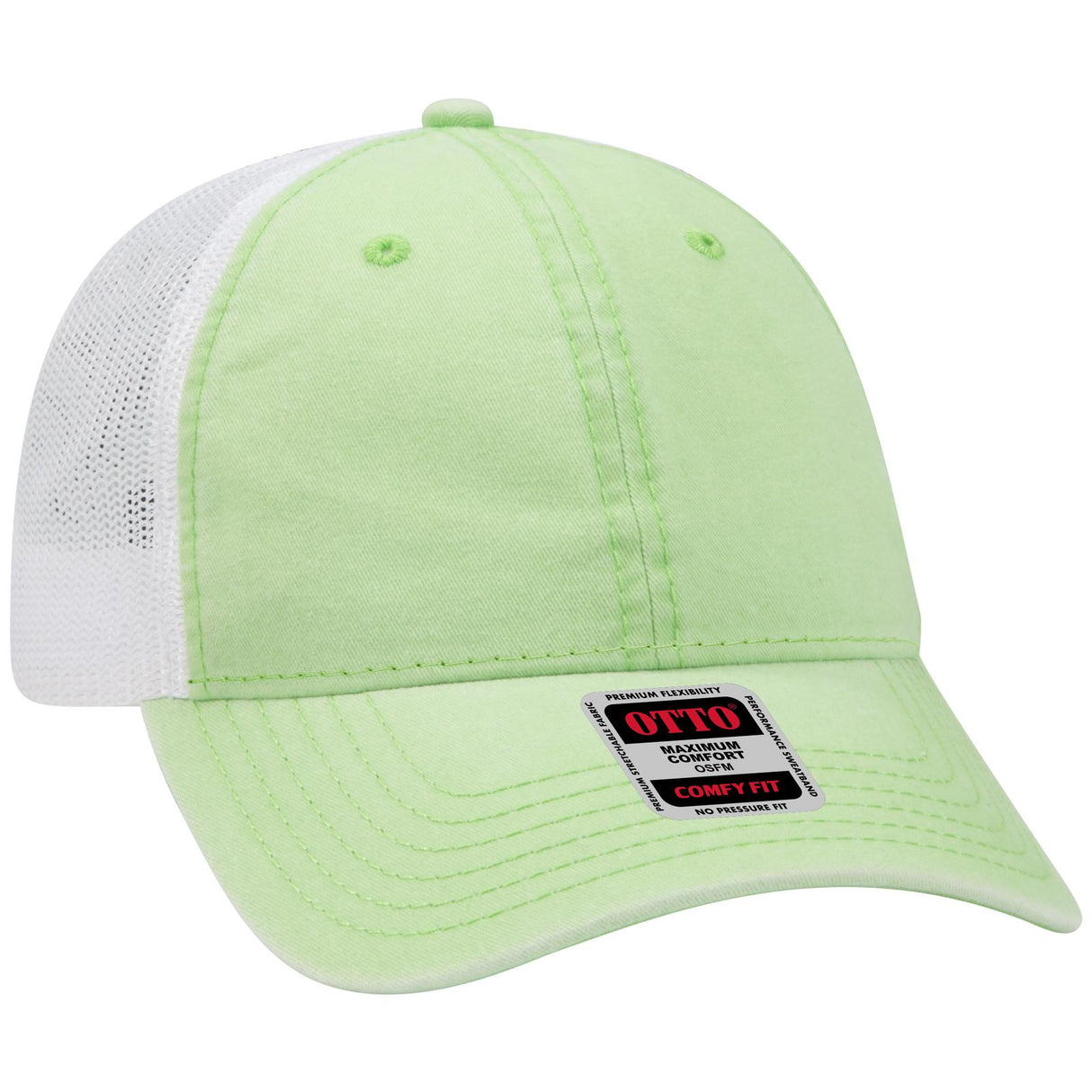 OTTO CAP "OTTO COMFY FIT" 6 Panel Low Profile Mesh Back Trucker Hat OTTO 121-1202