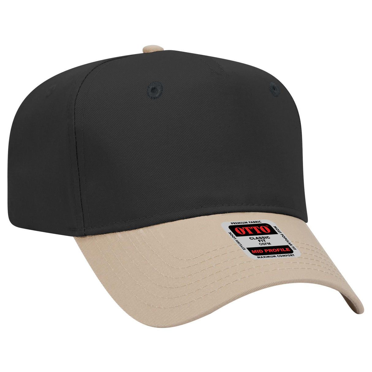 OTTO CAP 5 Panel Mid Profile Baseball Cap OTTO 31-069