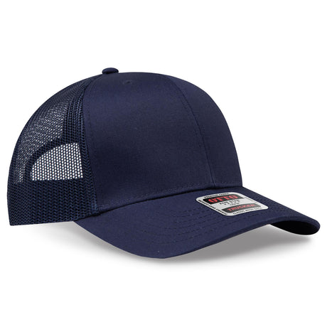 OTTO CAP 6 Panel Mid Profile Mesh Back Trucker Hat OTTO 30-287