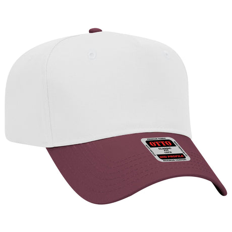 OTTO CAP 5 Panel Mid Profile Baseball Cap OTTO 31-069