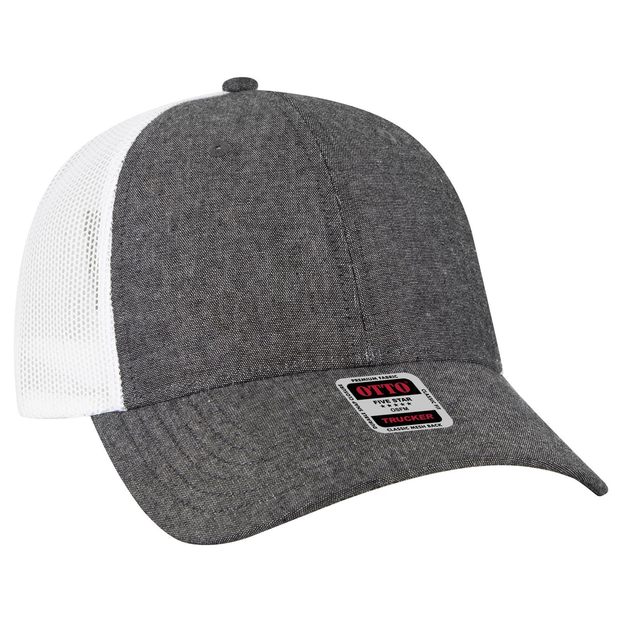 OTTO CAP 6 Panel Low Profile Mesh Back Trucker Hat OTTO 83-473