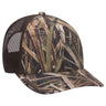 OTTO CAP Mossy Oak Camouflage 6 Panel Low Profile Mesh Back Trucker Hat OTTO 171-1293