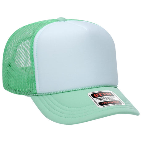 OTTO CAP 5 Panel High Crown Mesh Back Trucker Hat OTTO 39-165