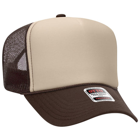 OTTO CAP 5 Panel High Crown Mesh Back Trucker Hat OTTO 39-165