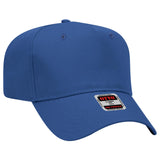 OTTO CAP 5 Panel Mid Profile Baseball Cap OTTO 31-069 Otto Cap 001 - Royal OSFM - Adult
