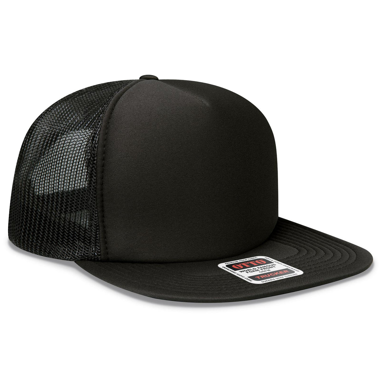 OTTO CAP "OTTO SNAP" 5 Panel High Crown Mesh Back Trucker Snapback Hat OTTO 132-1037