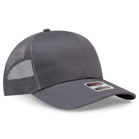 OTTO CAP 6 Panel Mid Profile Mesh Back Trucker Hat OTTO 30-287