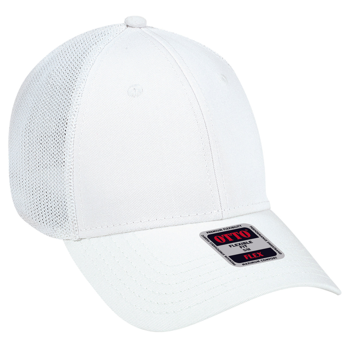 OTTO CAP "OTTO FLEX" Fitted 6 Panel Low Profile Mesh Back Trucker Hat OTTO 135-1230