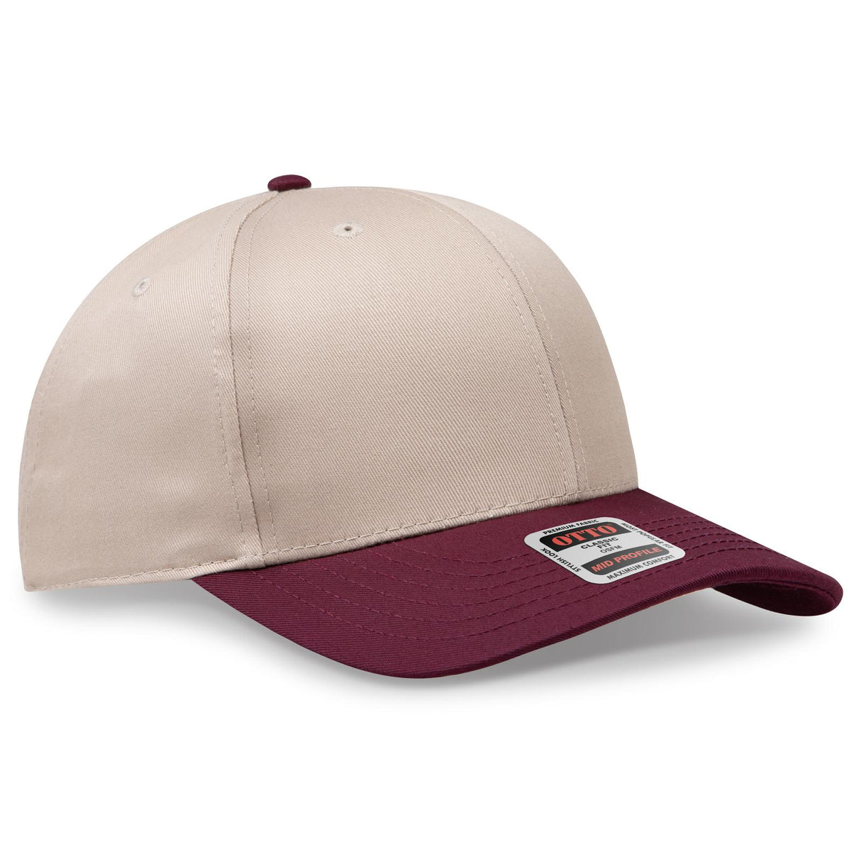 OTTO CAP 6 Panel Mid Profile Baseball Cap OTTO 27-079