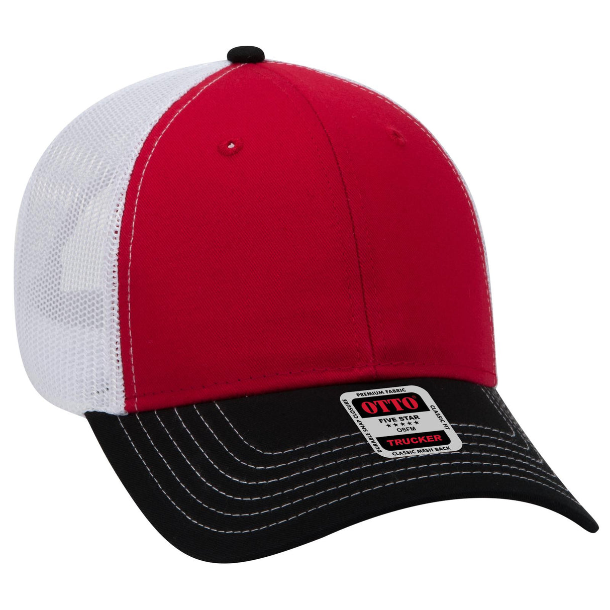 OTTO CAP 6 Panel Low Profile Mesh Back Trucker Hat OTTO 83-1239