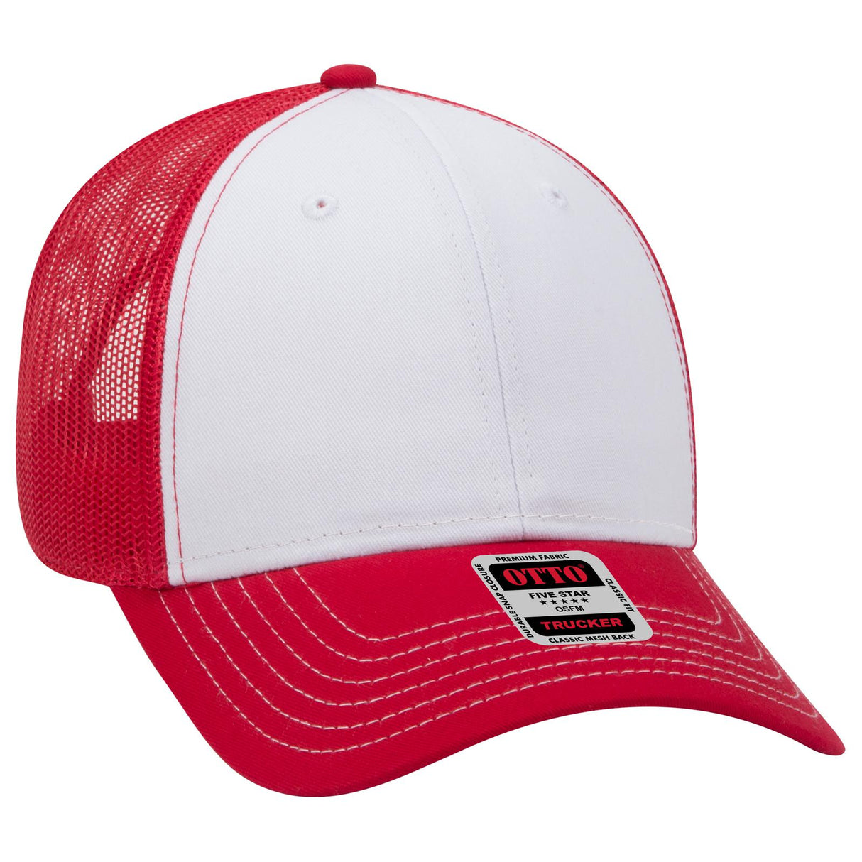 OTTO CAP 6 Panel Low Profile Mesh Back Trucker Hat OTTO 83-1239