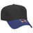OTTO CAP 5 Panel Mid Profile Baseball Cap OTTO 31-069 Otto Cap 0103 - Royal/Black OSFM - Adult